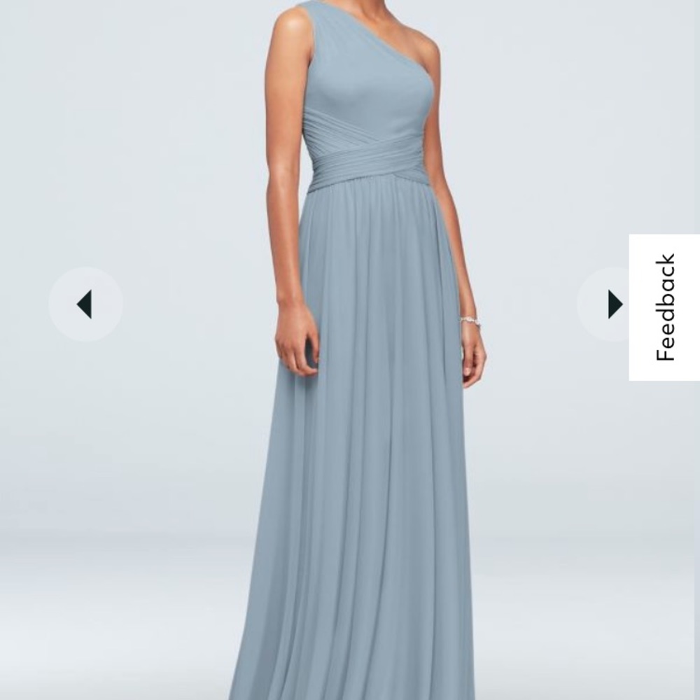 One-Shoulder David’s Bridal Bridesmaid Dress